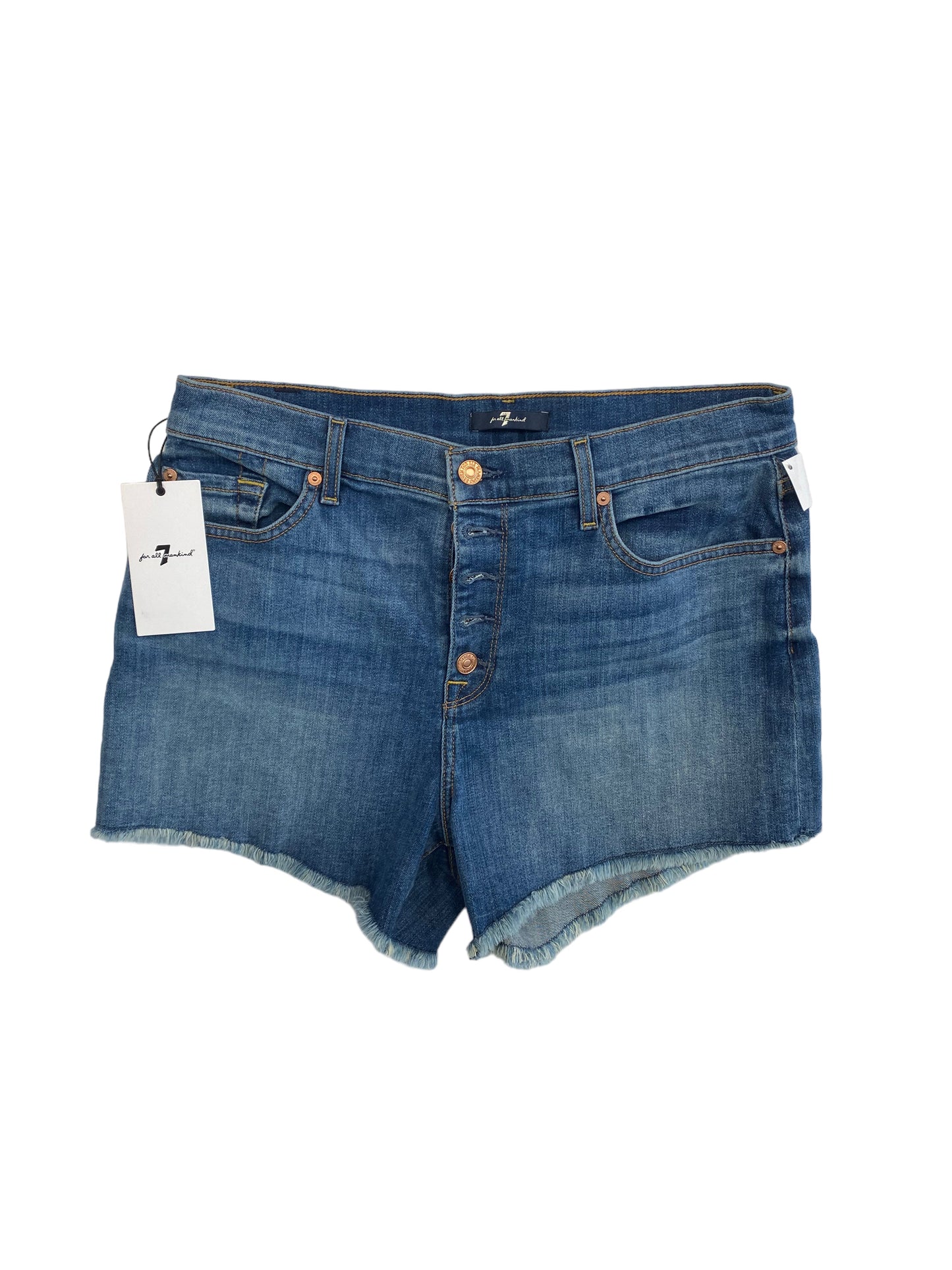 Blue Denim Shorts 7 For All Mankind, Size 12