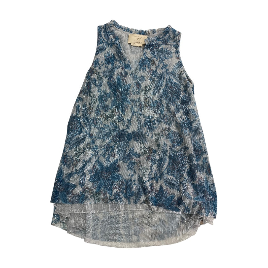 Top Sleeveless By Anthropologie In Blue, Size: Xs