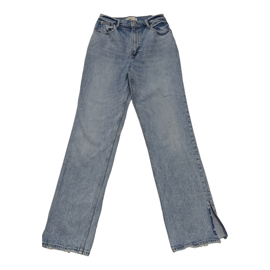 Blue Denim Jeans Straight Abercrombie And Fitch, Size 8