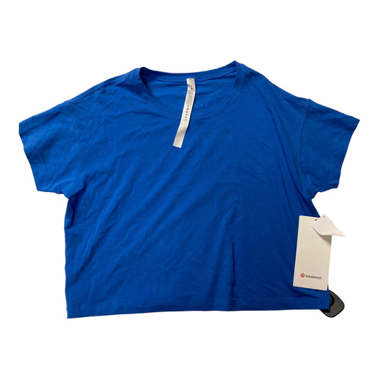 Blue Athletic Top Short Sleeve Lululemon, Size 4