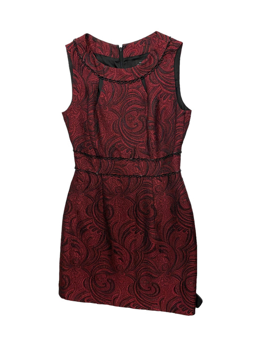 Black & Red Dress Party Midi Tahari By Arthur Levine, Size 2