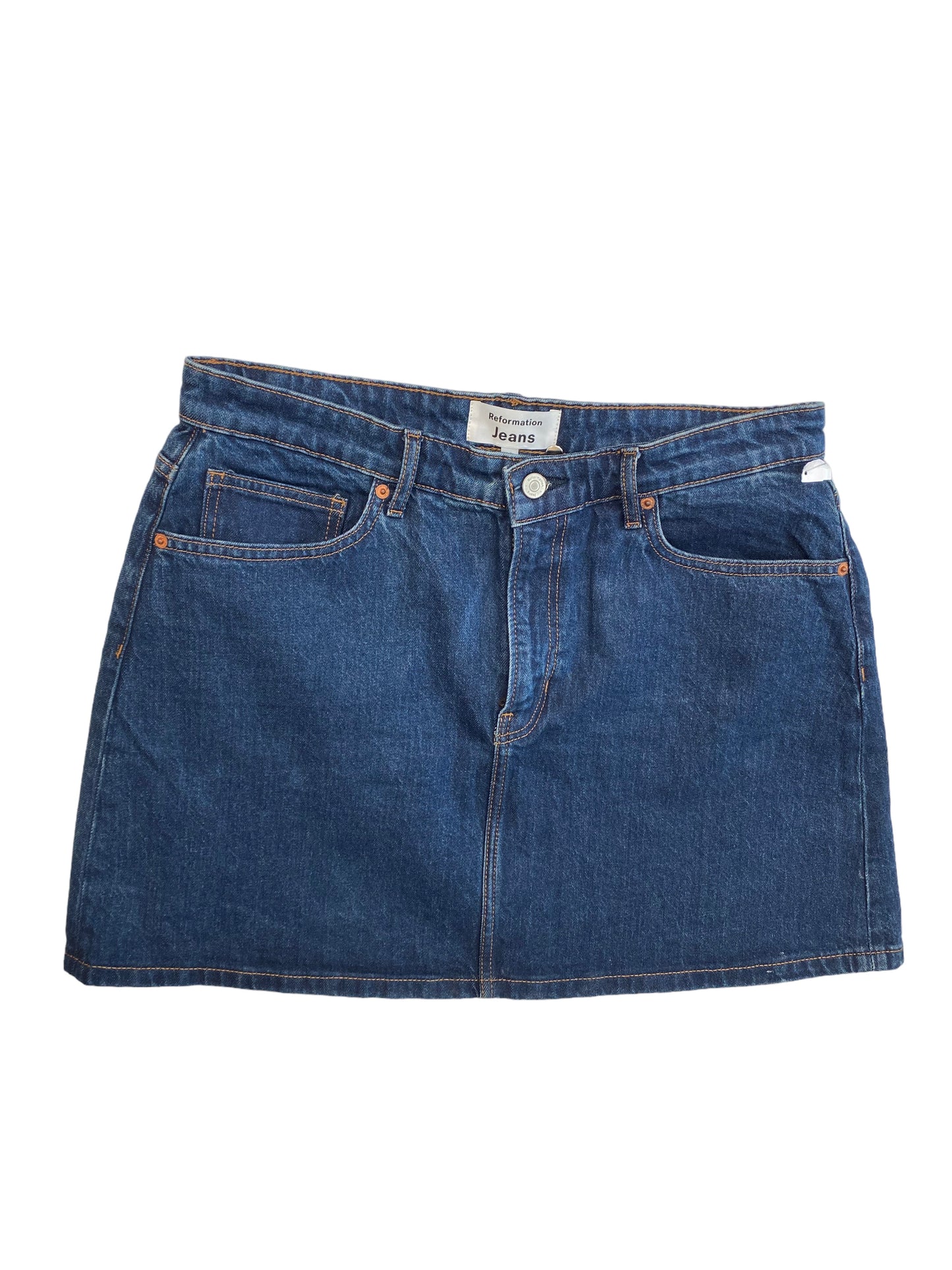 Blue Denim Skirt Mini & Short Reformation, Size 10