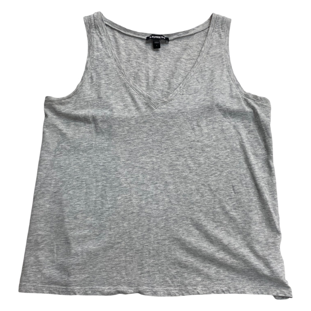 Top Sleeveless Basic By Express In Grey, Size: S