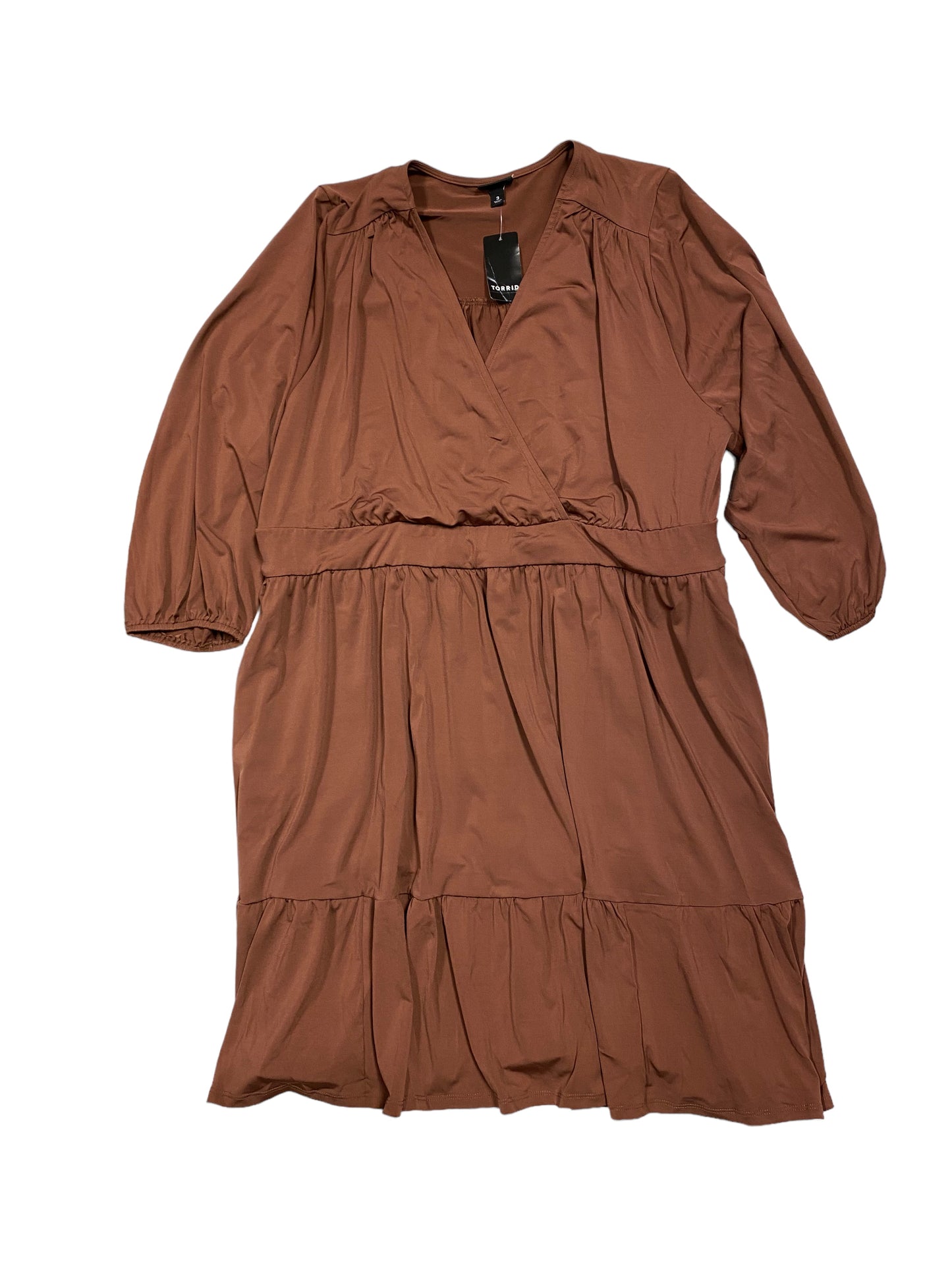 Dress Casual Short By Torrid In Brown, Size: 3x