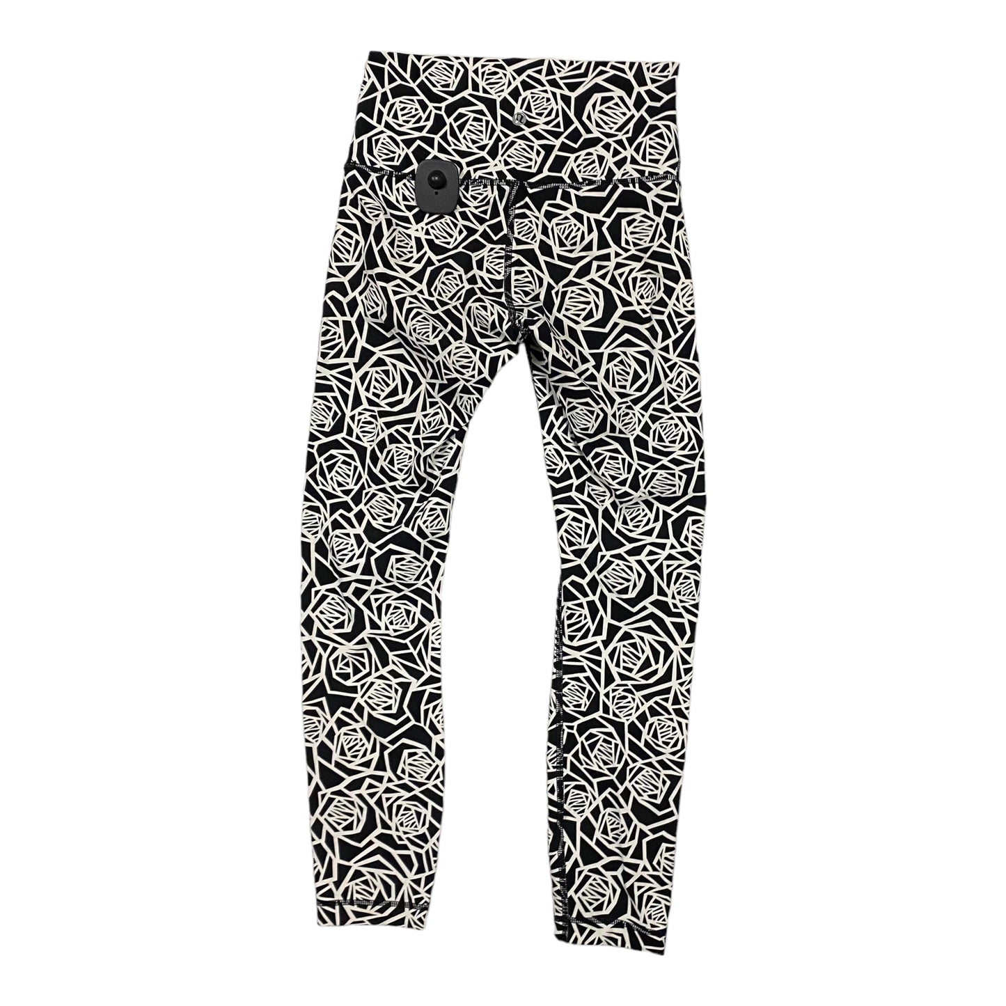Athletic Leggings By Lululemon In Black & White, Size: 4