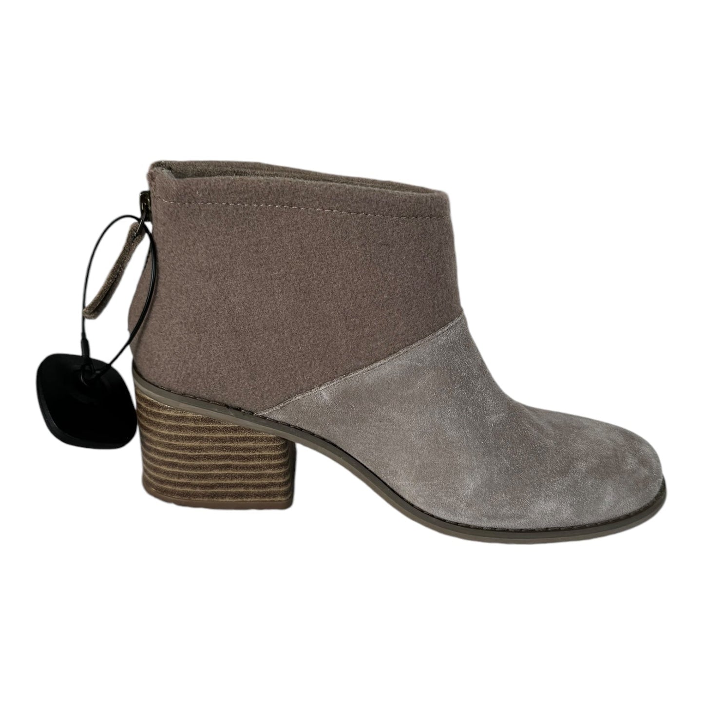 Boots Ankle Heels By Toms In Grey, Size: 6.5