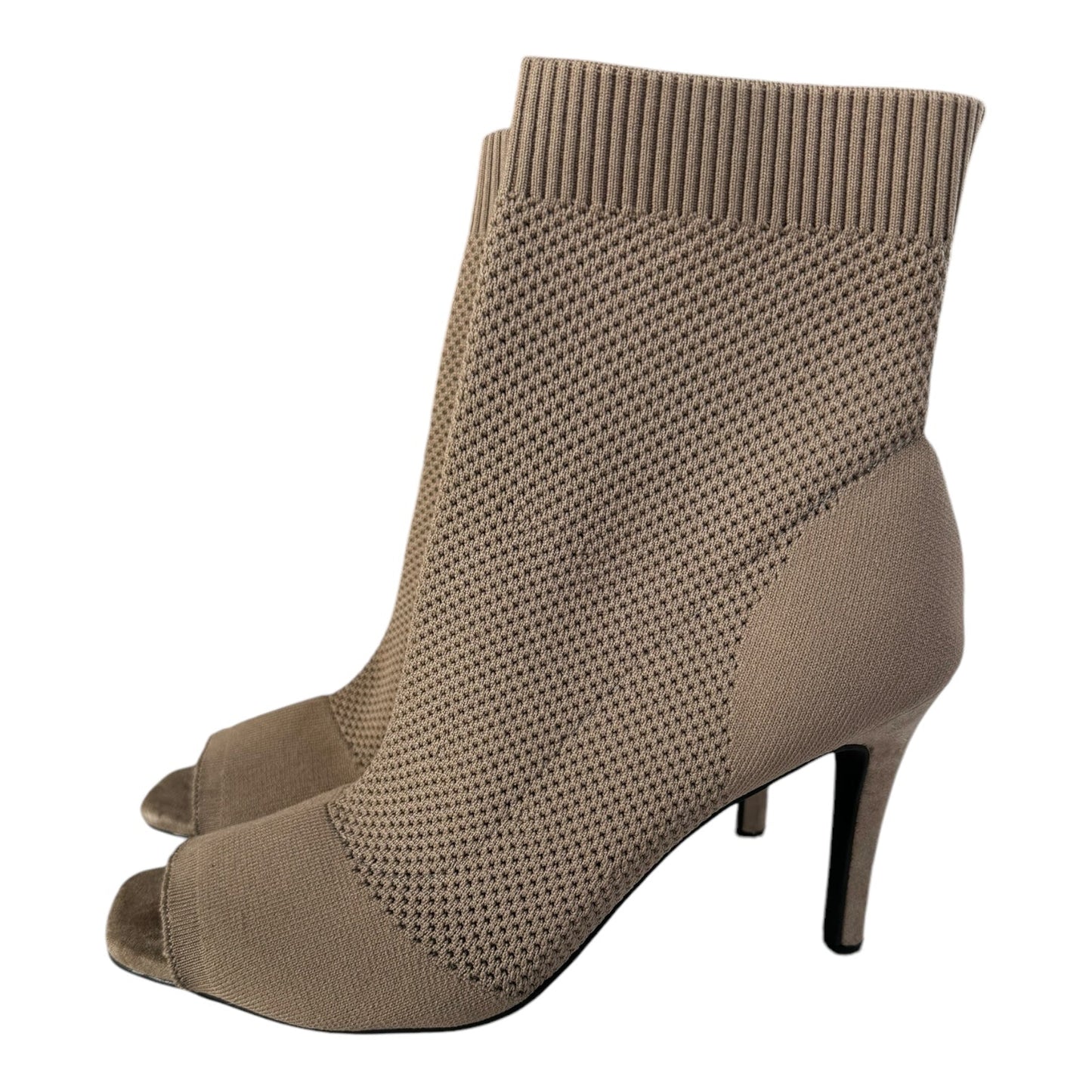 Boots Ankle Heels By Mia In Taupe, Size: 9.5