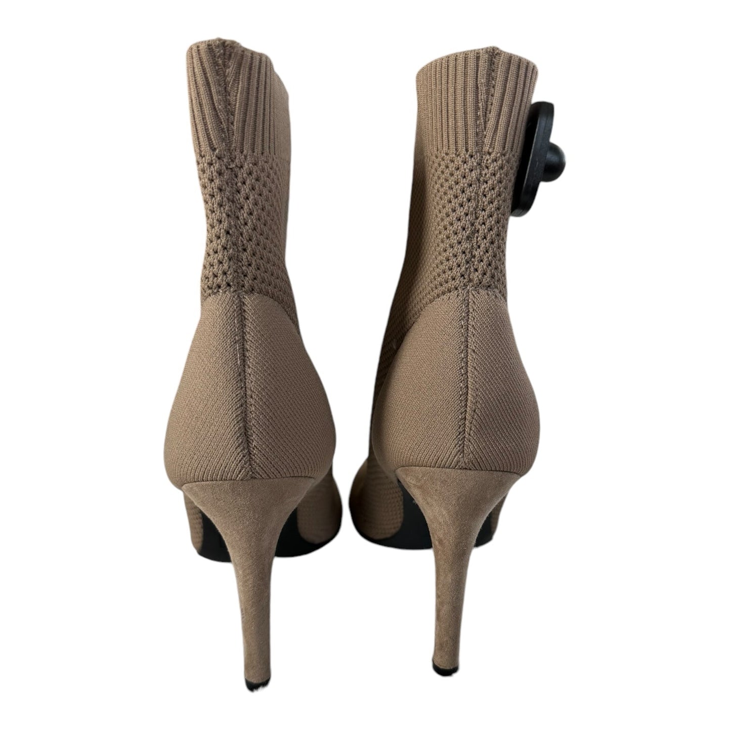 Boots Ankle Heels By Mia In Taupe, Size: 9.5