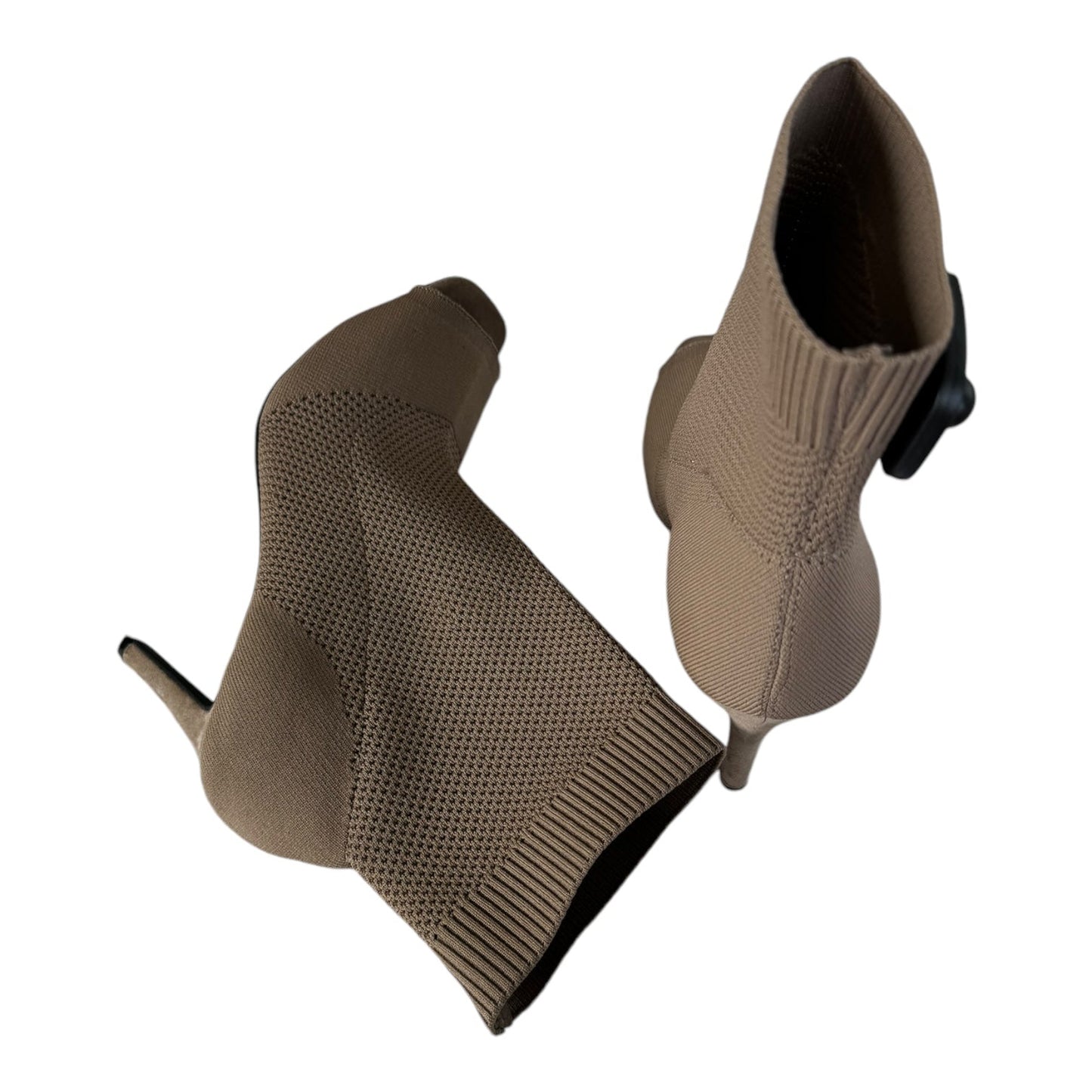 Boots Ankle Heels By Mia In Taupe, Size: 9.5