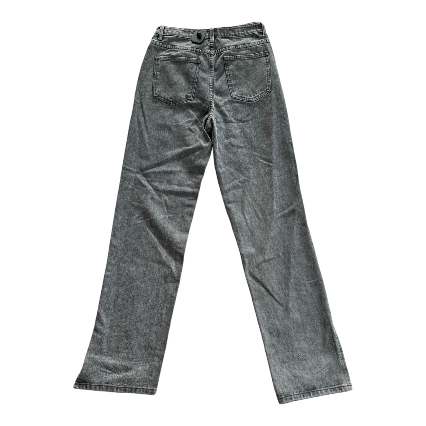 Jeans Straight By Pretty Little Thing In Grey, Size: 6