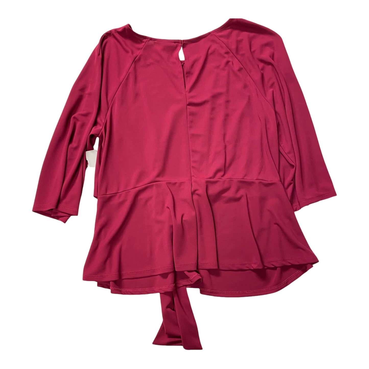 Top Long Sleeve By Eloquii In Pink, Size: 22