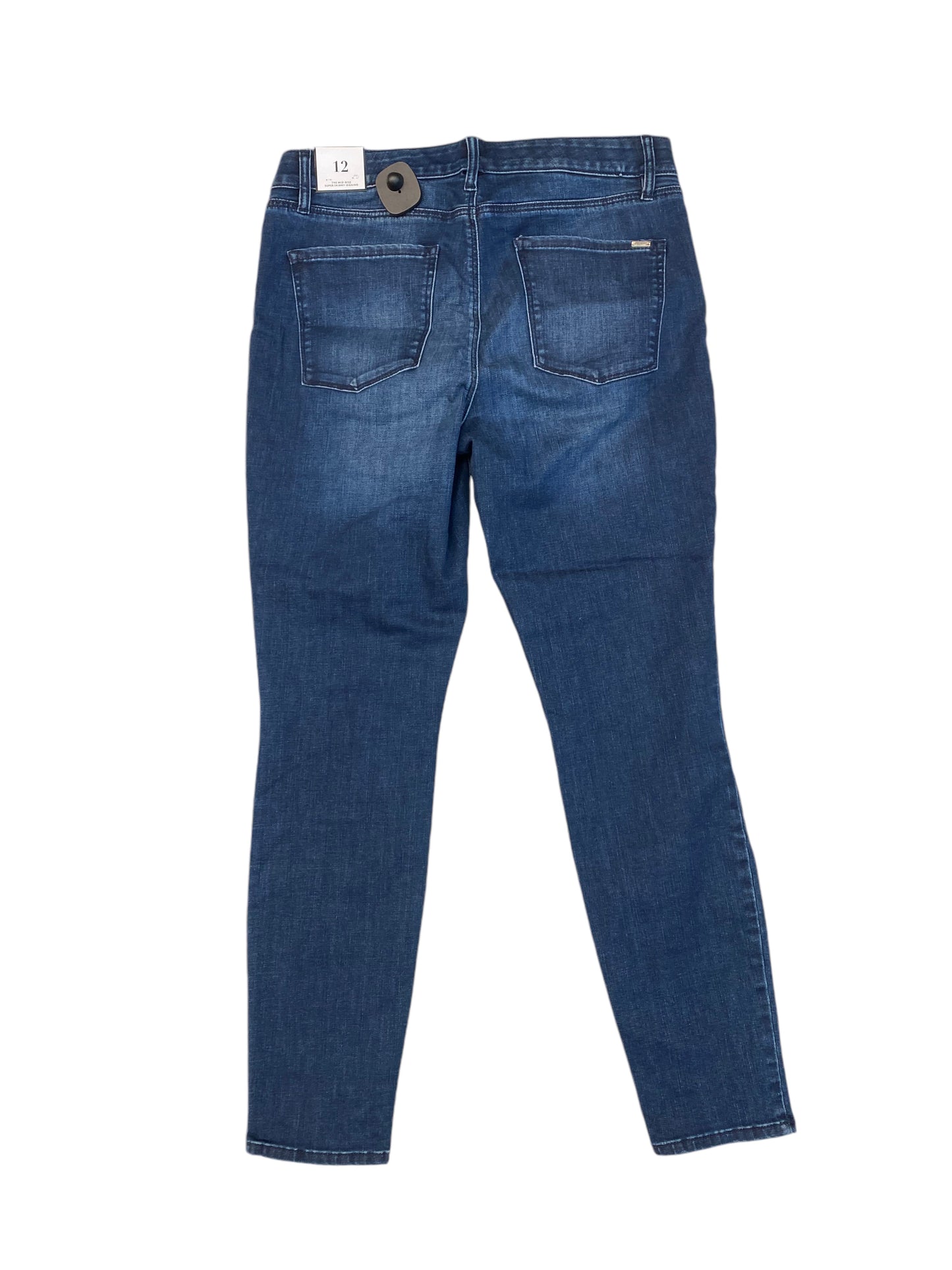 Jeans Straight By White House Black Market In Blue Denim, Size: 12