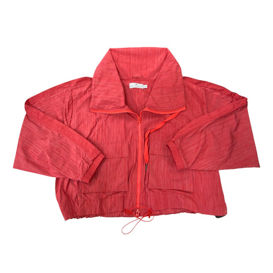 Athletic Jacket By Adidas In Red, Size: S