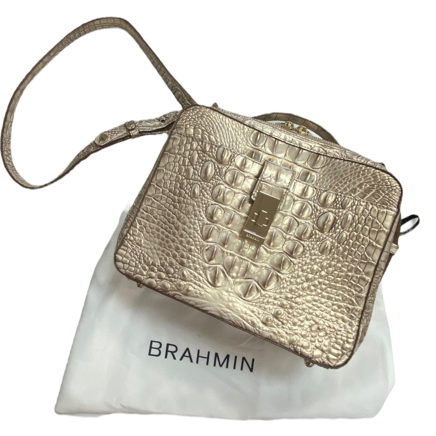 Handbag Designer By Brahmin, Size: Medium