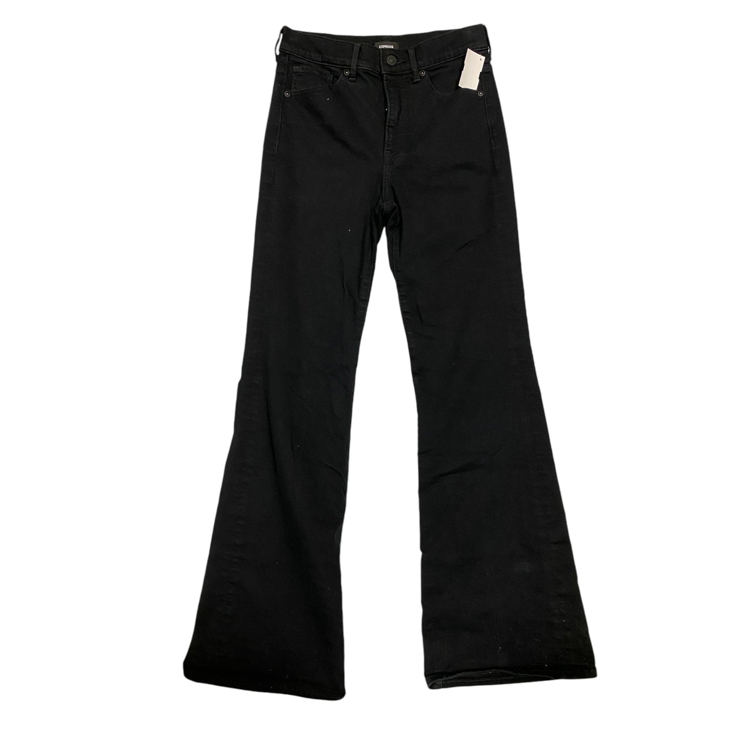 Jeans Flared By Express In Black, Size: 2