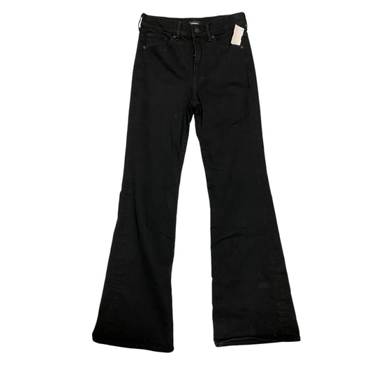 Jeans Flared By Express In Black, Size: 2