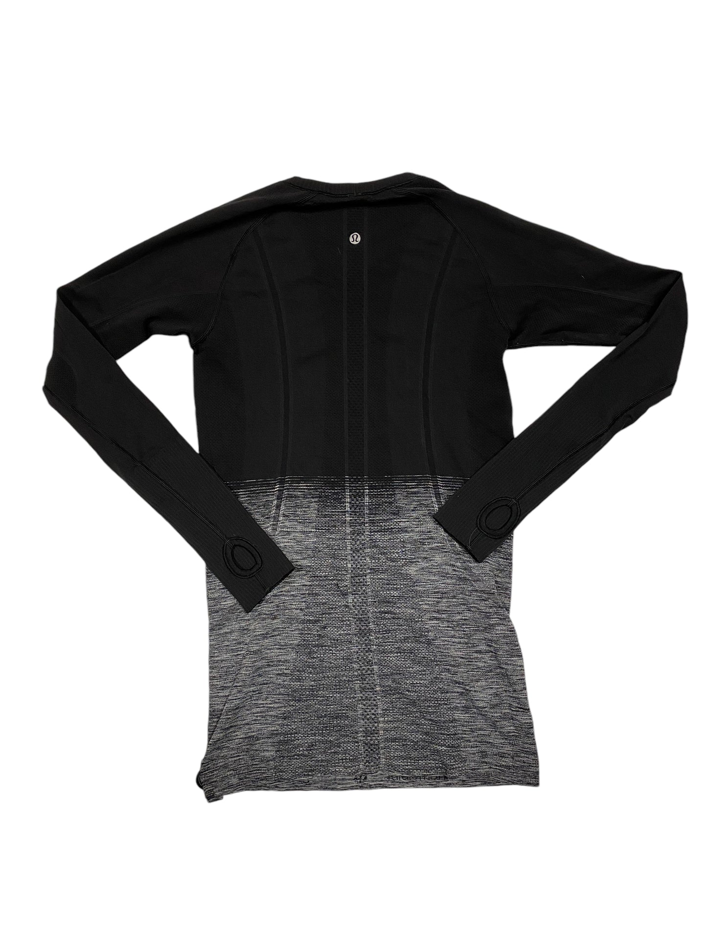 Athletic Top Long Sleeve Crewneck By Lululemon In Black, Size: 6