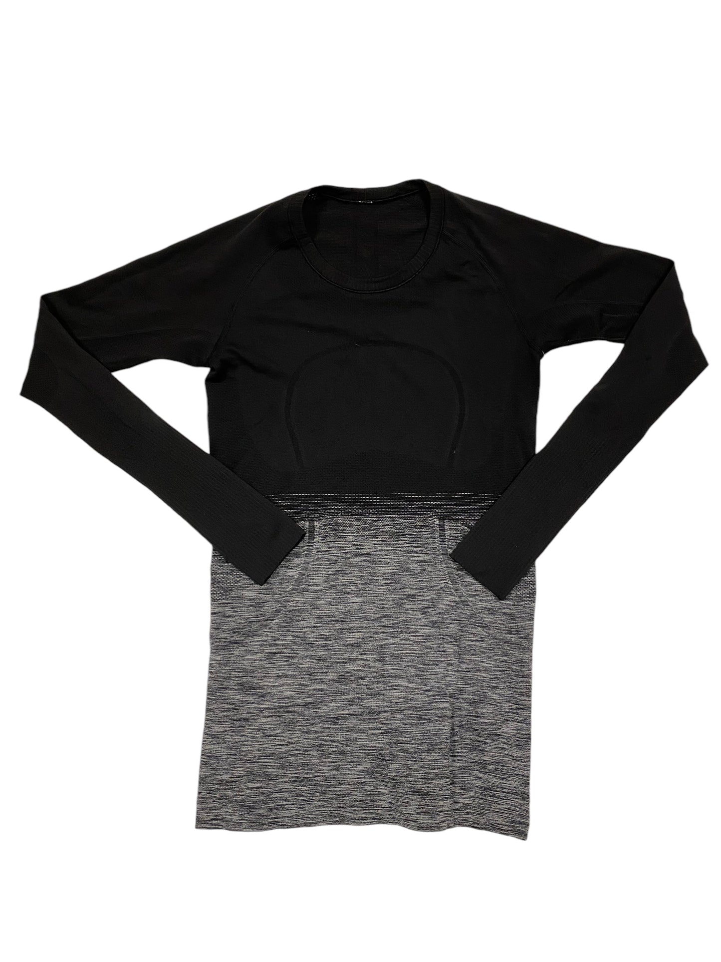 Athletic Top Long Sleeve Crewneck By Lululemon In Black, Size: 6