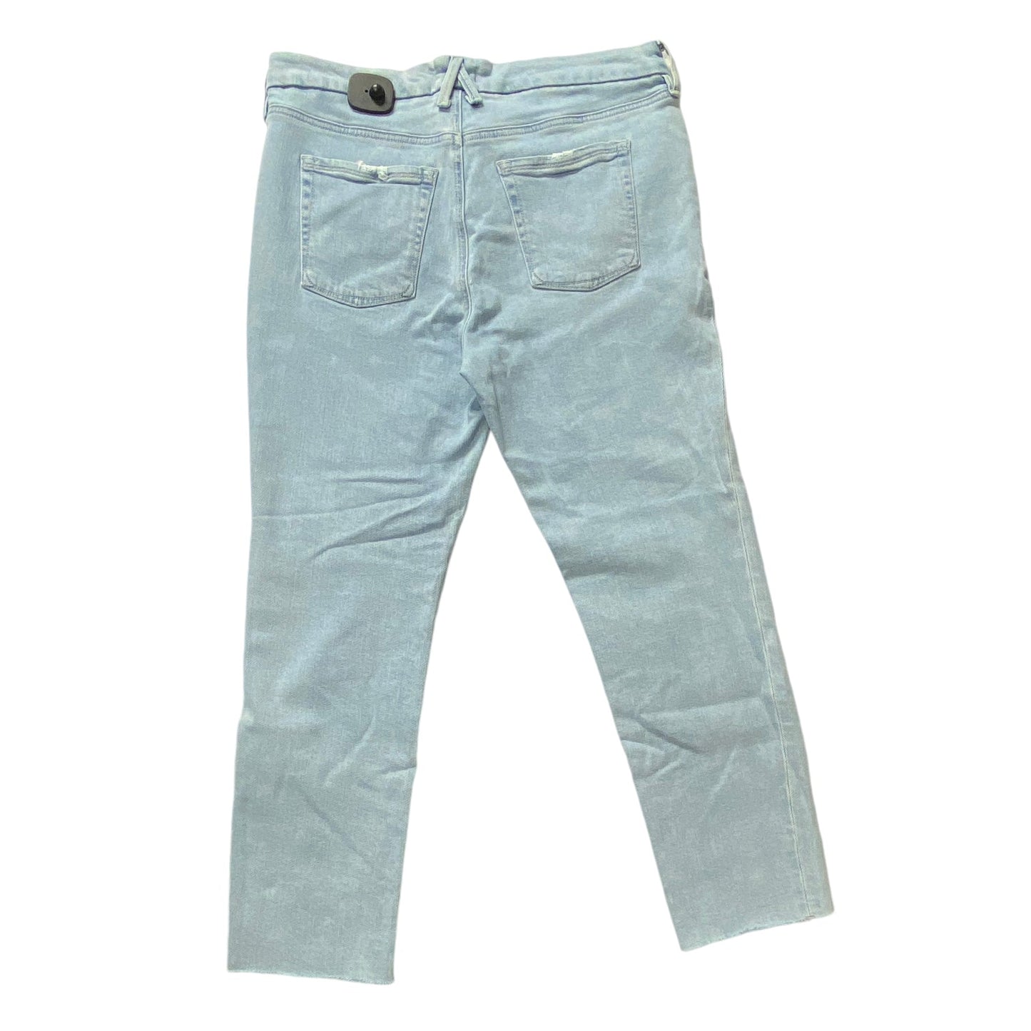 Jeans Straight By Good American In Blue Denim, Size: 14