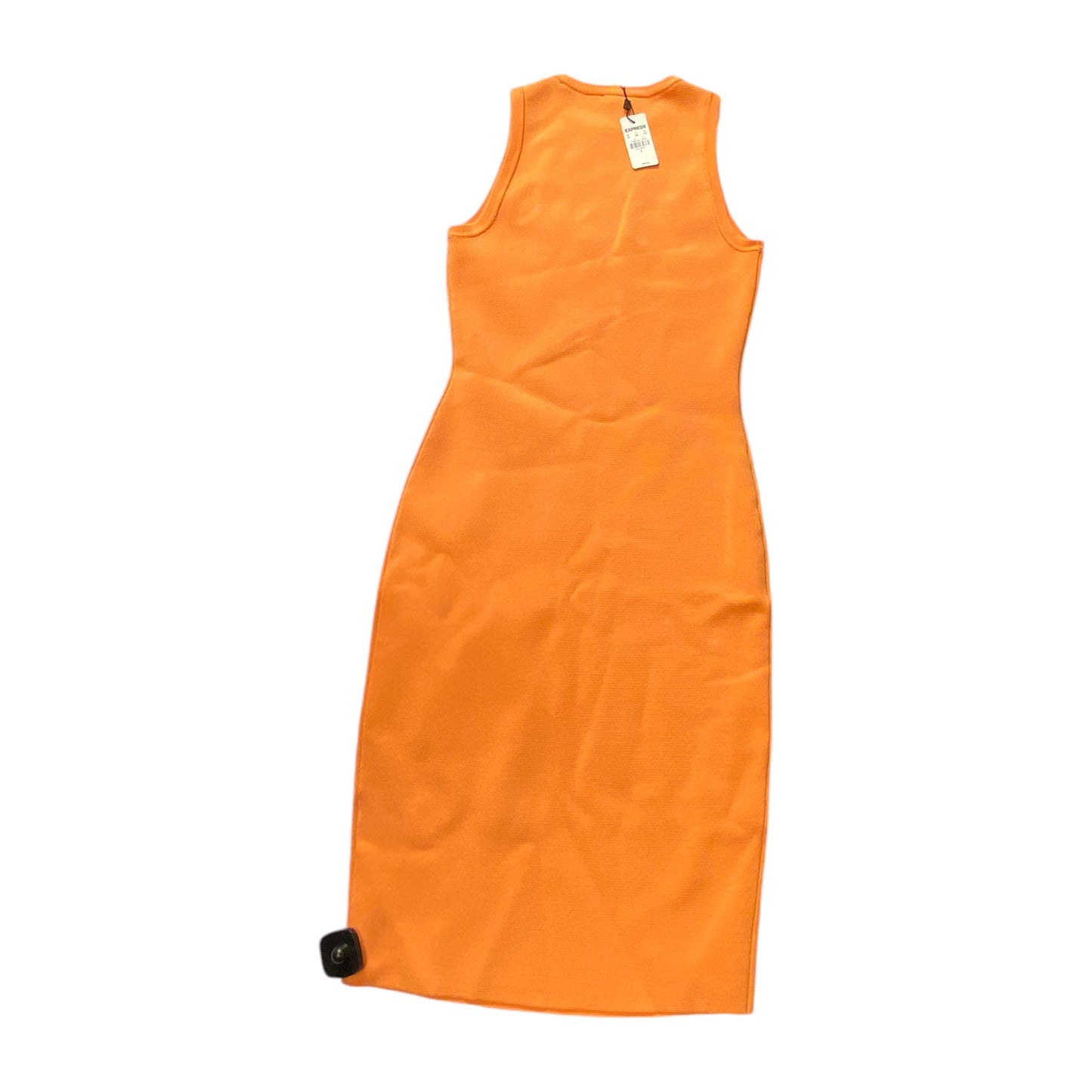 Dress Casual Midi By Express In Orange, Size: S