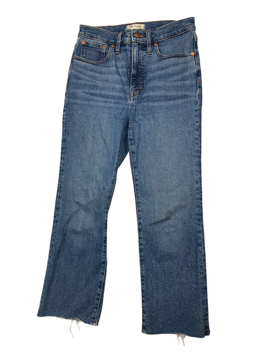 Jeans Straight By Madewell In Blue Denim, Size: 4