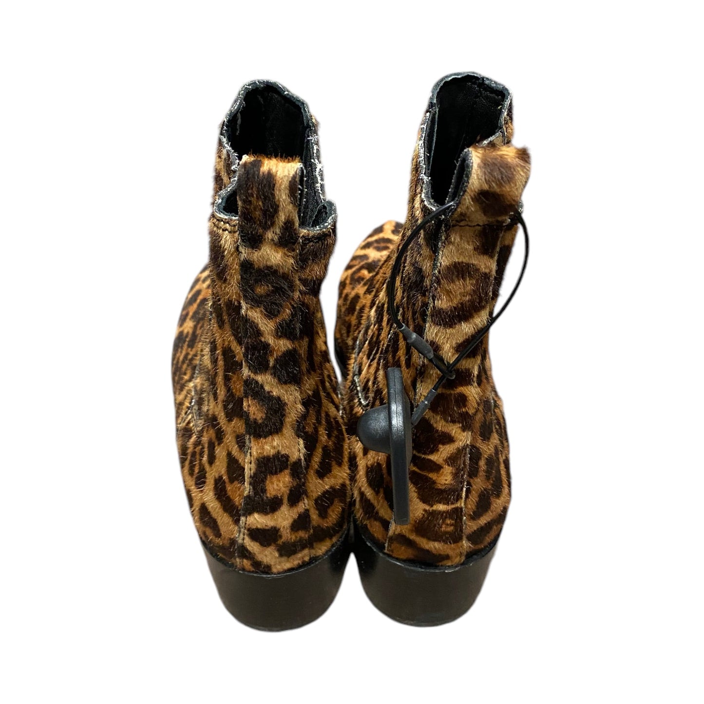 Boots Ankle Heels By Banana Republic In Animal Print, Size: 9.5