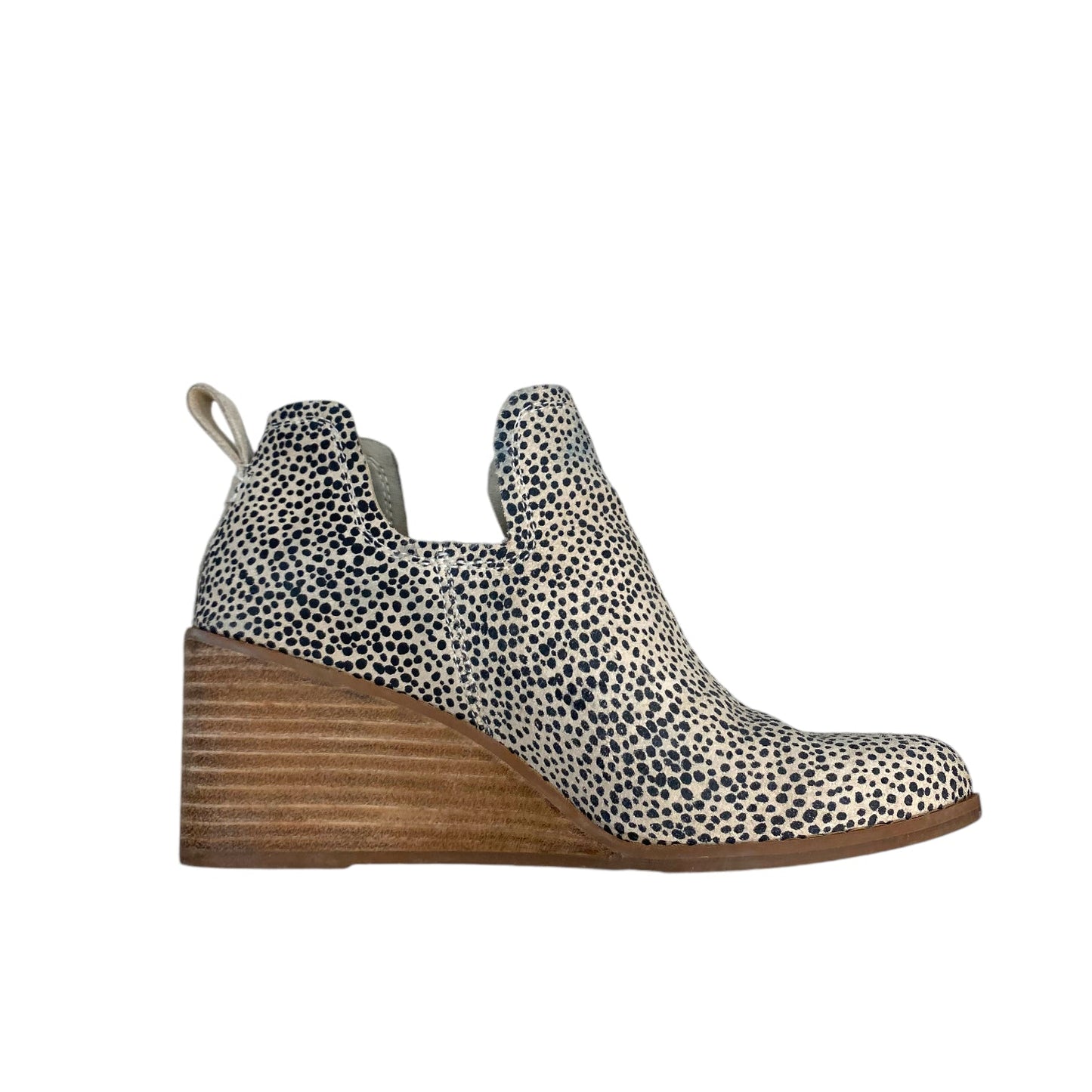 Boots Ankle Heels By Toms In Animal Print, Size: 7.5