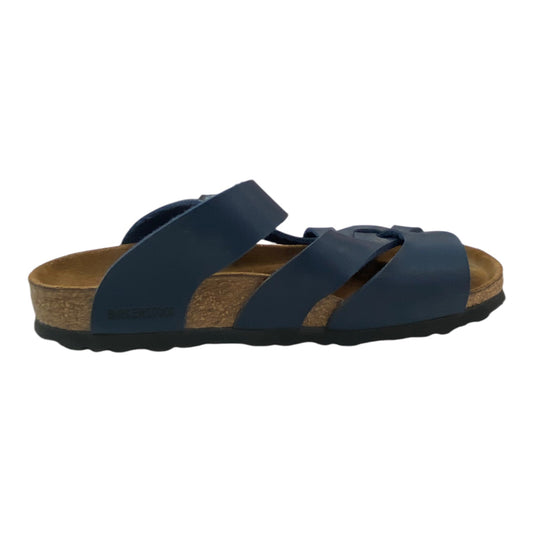 Sandals Flats By Birkenstock In Navy, Size: 6