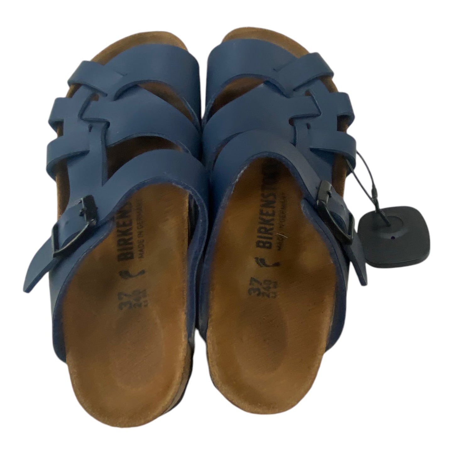 Sandals Flats By Birkenstock In Navy, Size: 6