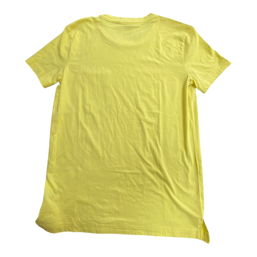 Top Short Sleeve Basic By Pink In Yellow, Size: Xs