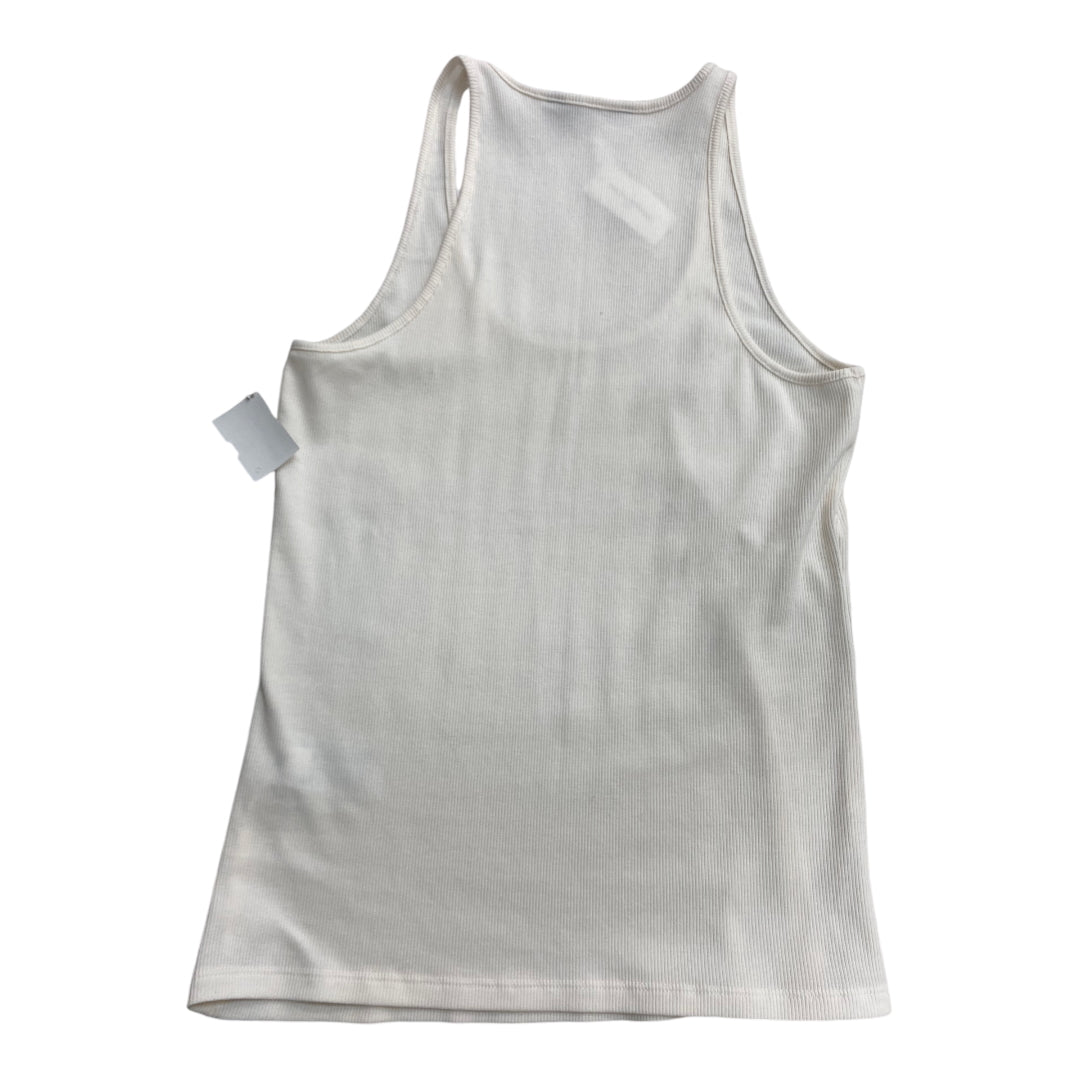 Top Sleeveless Basic By Banana Republic In Ivory, Size: M