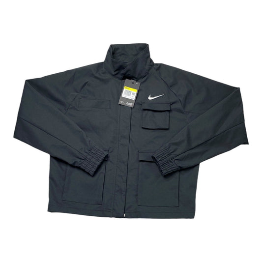 Athletic Jacket By Nike In Black, Size: S