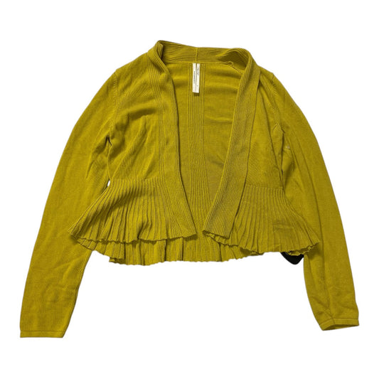 Sweater Cardigan By Anthropologie In Chartreuse, Size: S