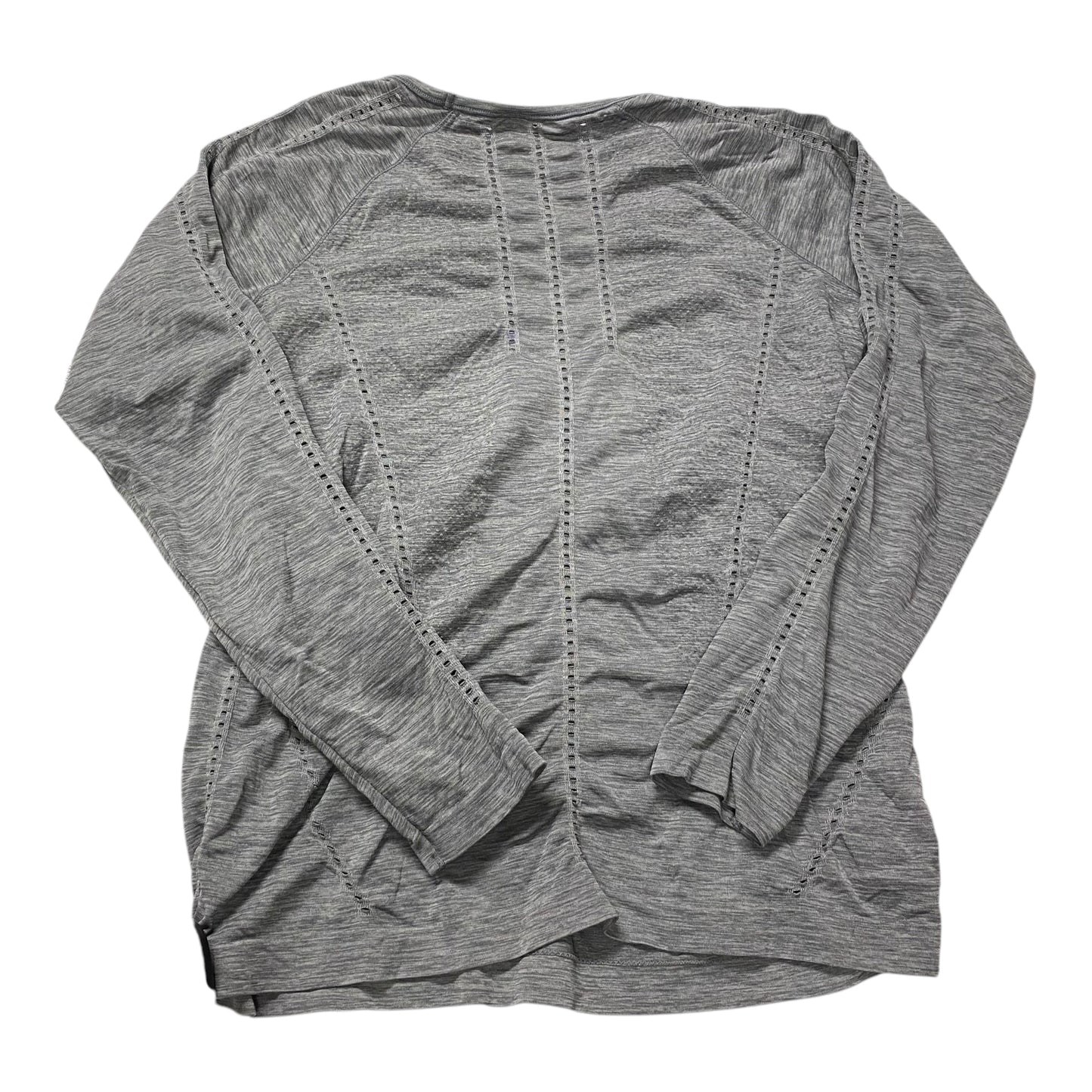 Athletic Top Long Sleeve Crewneck By Athleta In Grey, Size: M