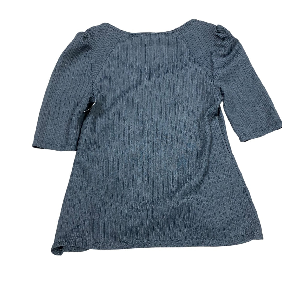 Top Short Sleeve By Max Studio In Blue, Size: Xs