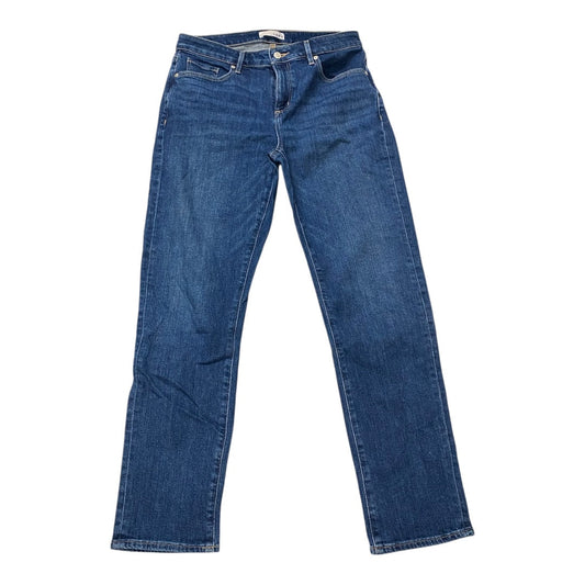 Jeans Boyfriend By Loft In Blue Denim, Size: 8