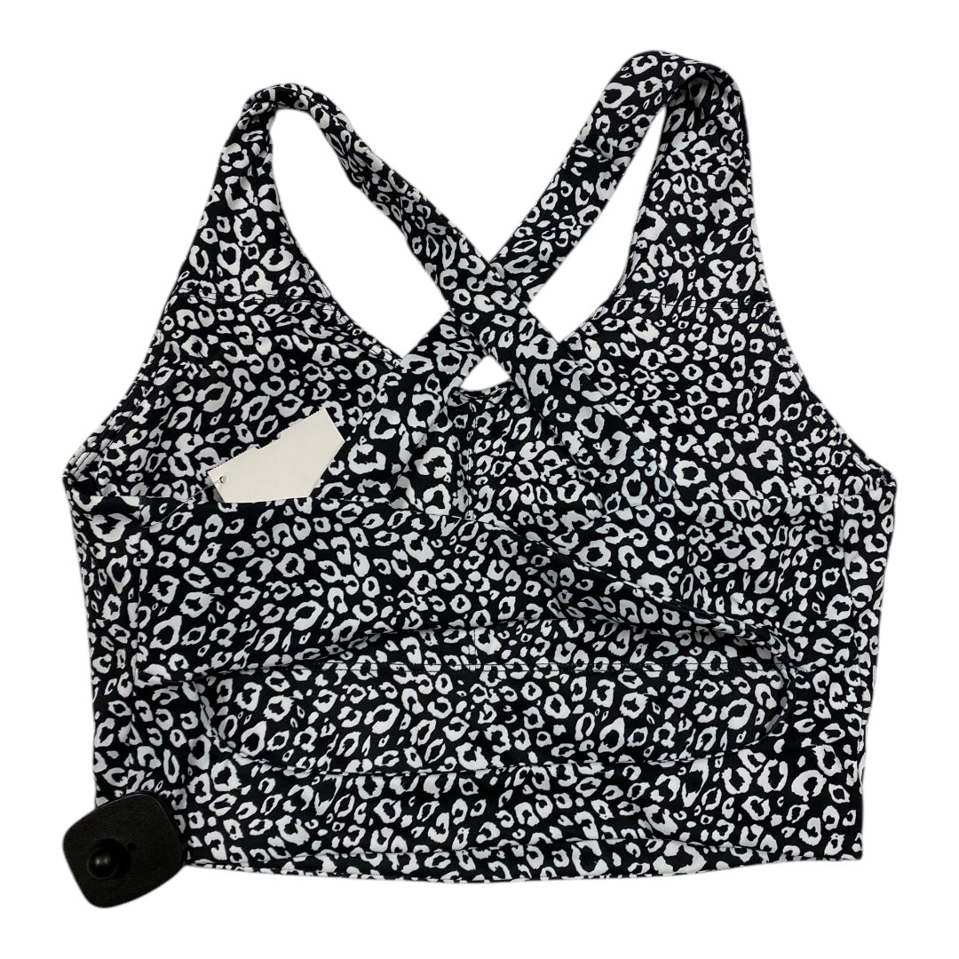 Athletic Bra By Clothes Mentor In Black & White, Size: M