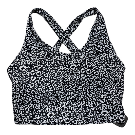 Athletic Bra By Clothes Mentor In Black & White, Size: M