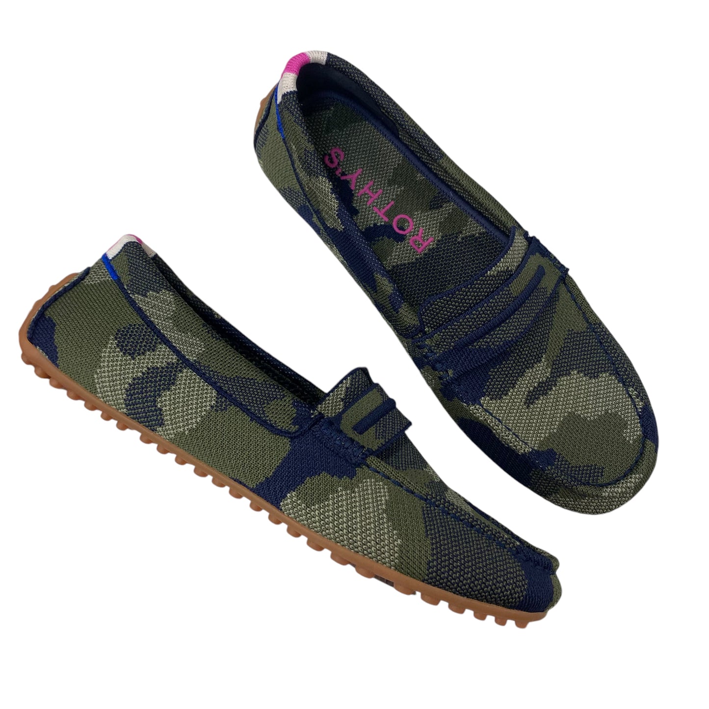 Shoes Designer By Rothys In Camouflage Print, Size: 8.5