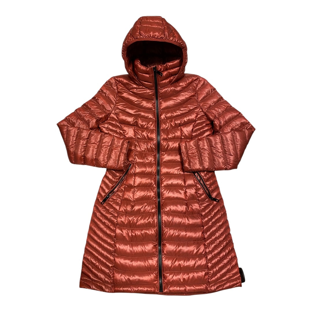 Jacket Puffer & Quilted By Calvin Klein In Red, Size: S