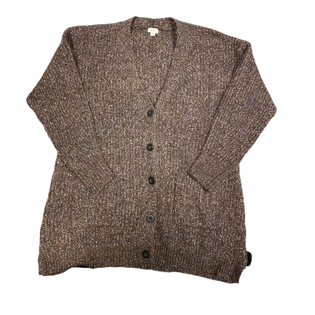 Sweater Cardigan By Ana In Brown, Size: Xl