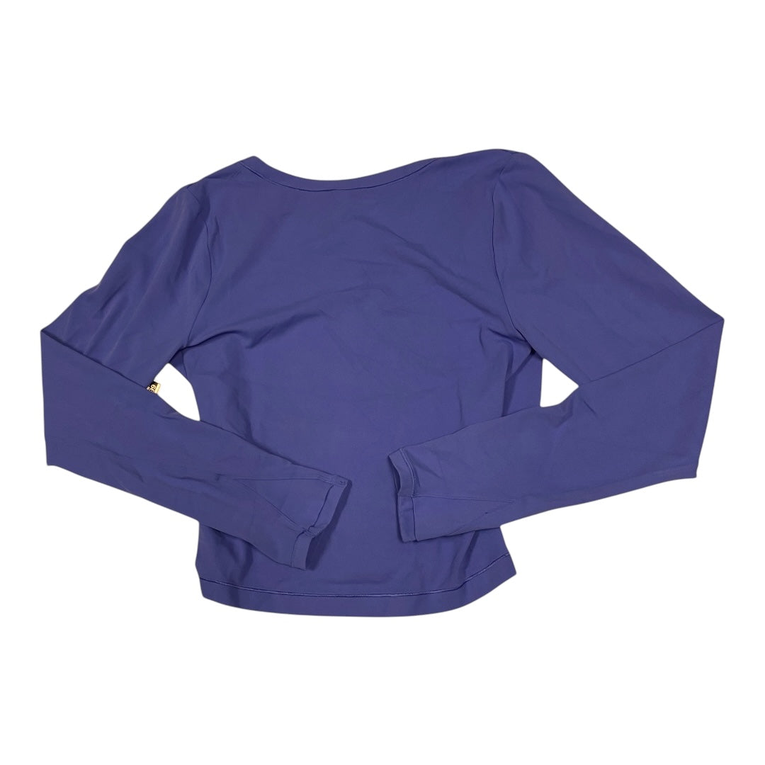 Athletic Top Long Sleeve Crewneck By Athleta In Blue, Size: L