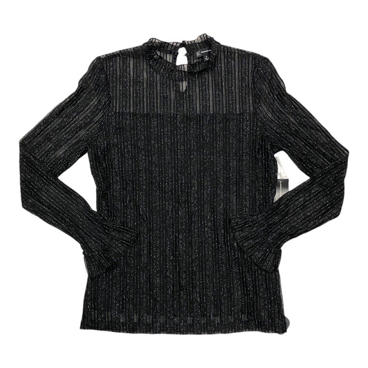 Top Long Sleeve By Inc In Black, Size: M