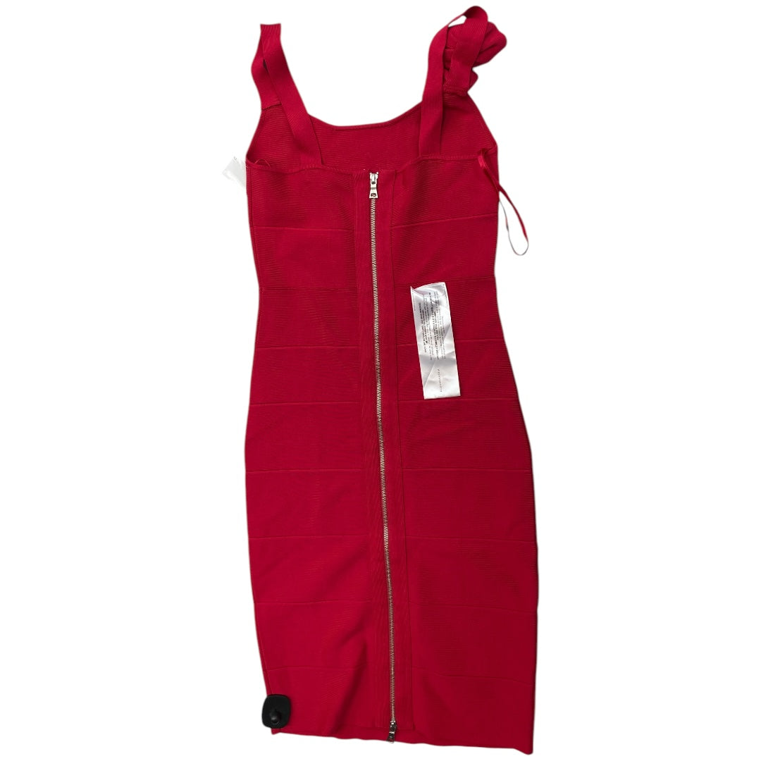 Dress Casual Midi By Bcbgmaxazria In Red, Size: M