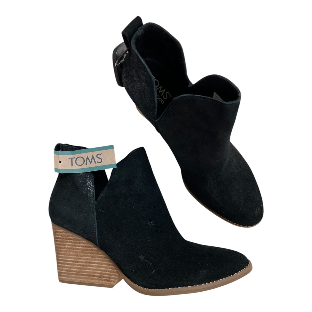 Boots Ankle Heels By Toms In Black, Size: 9.5