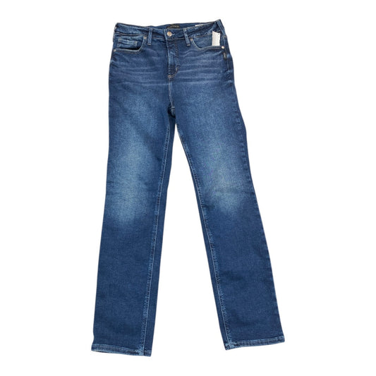 Jeans Straight By Silver In Blue Denim, Size: 12