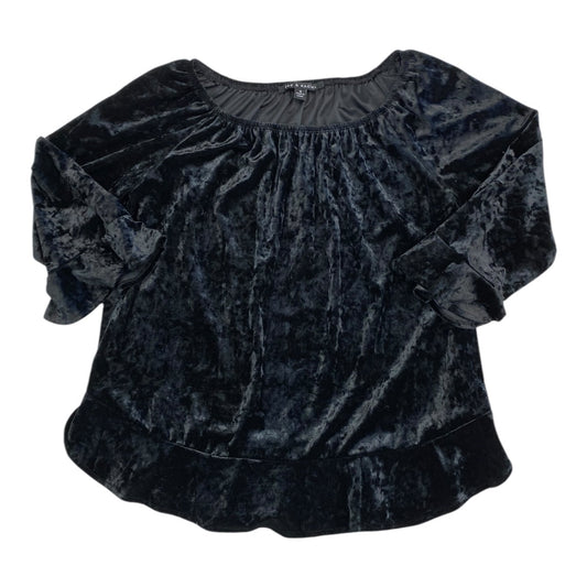 Top Long Sleeve By Zac And Rachel In Black, Size: M