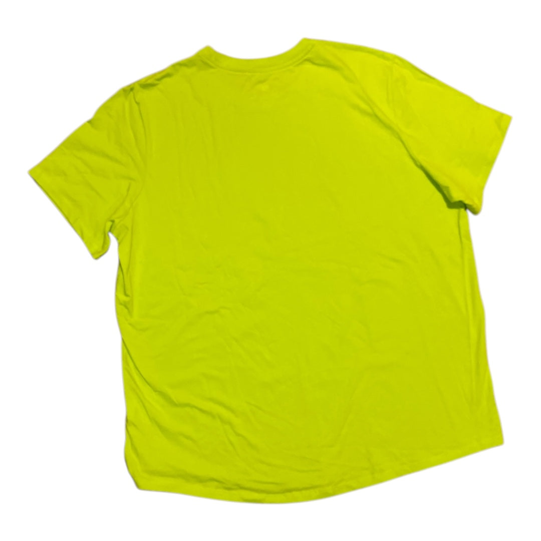 Athletic Top Short Sleeve By Nike In Green, Size: Xl