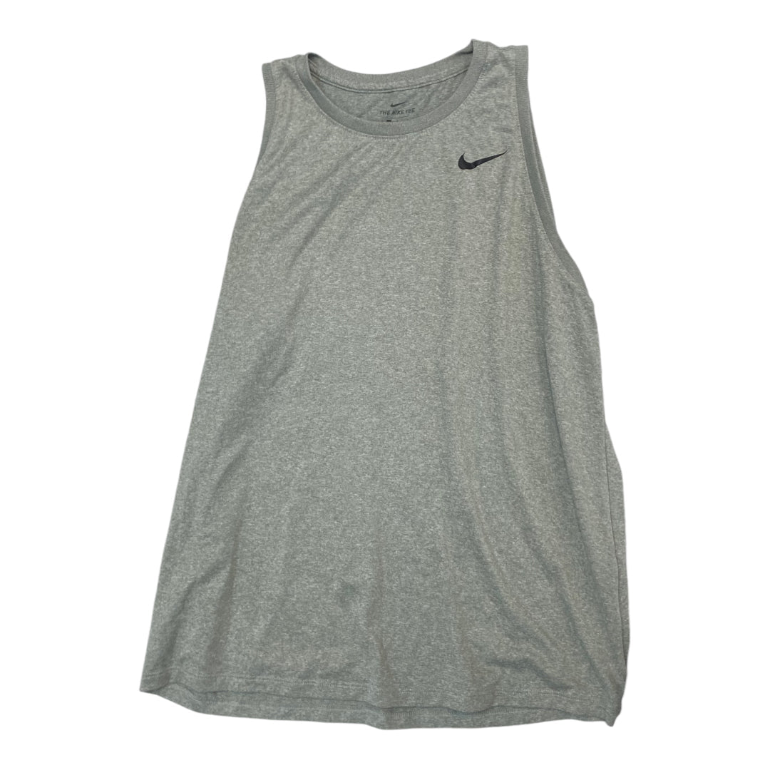 Athletic Tank Top By Nike In Grey, Size: L