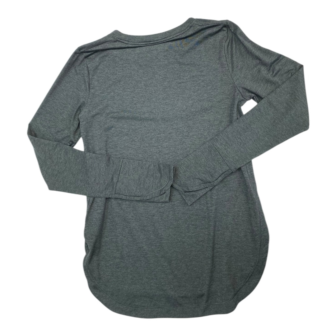 Athletic Top Long Sleeve Crewneck By Athleta In Grey, Size: S